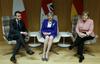 Emmanuel Macron, Theresa May, Angela Merkel