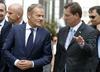 Slovenski premier, ki opravlja zgolj tekoče posle, Miro Cerar je na delovnem obisku gostil predsednika Evropskega sveta Donalda Tuska. Foto: BoBo