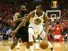 James Harden je točkovno sicer dobil dvoboj s Kevinom Durantom, a slednji je parket v noči na torek zapustil boljše volje. Foto: Reuters