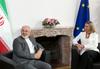 Zarif in Mogherinijeva sta pogovore za ohranitev jedrskega sporazuma označila za konstruktivne in produktivne. Foto: Reuters