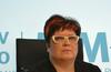 Edita Dobaj je podpredsednica sveta stranke GibanjeSkupajNaprej, sicer pa glavna koordinatorica ter osrednja pripravljavka ukrepov za spremembe javnega sektorja. Foto: MMC RTV SLO