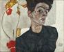 Egon Schiele (12. junij 1890-31. oktober 1918), kakor se je upodobil na avtoportretu. Foto: Wikipedia Commons