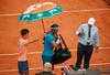 Rafael Nadal ni našel prave igre, zato je dež prišel ob pravem času zanj. Nadaljeval je precej bolje in je pred nadaljevanjem v vlogi favorita. Foto: Reuters