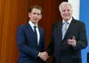 Sebastian Kurz in Horst Seehofer