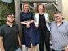 Pri skupnem projektu sodelujejo Luka Hvalc, Renata Dacinger, Mojca Delač in Slavko Jerič. Foto: MMC RTV SLO