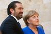 Saad Hariri in Angela Merkel