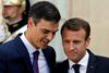 Pedro Sanchez in Emmanuel Macron