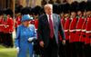 Kralijca Elizabeta II. in predsednik Donald Trump