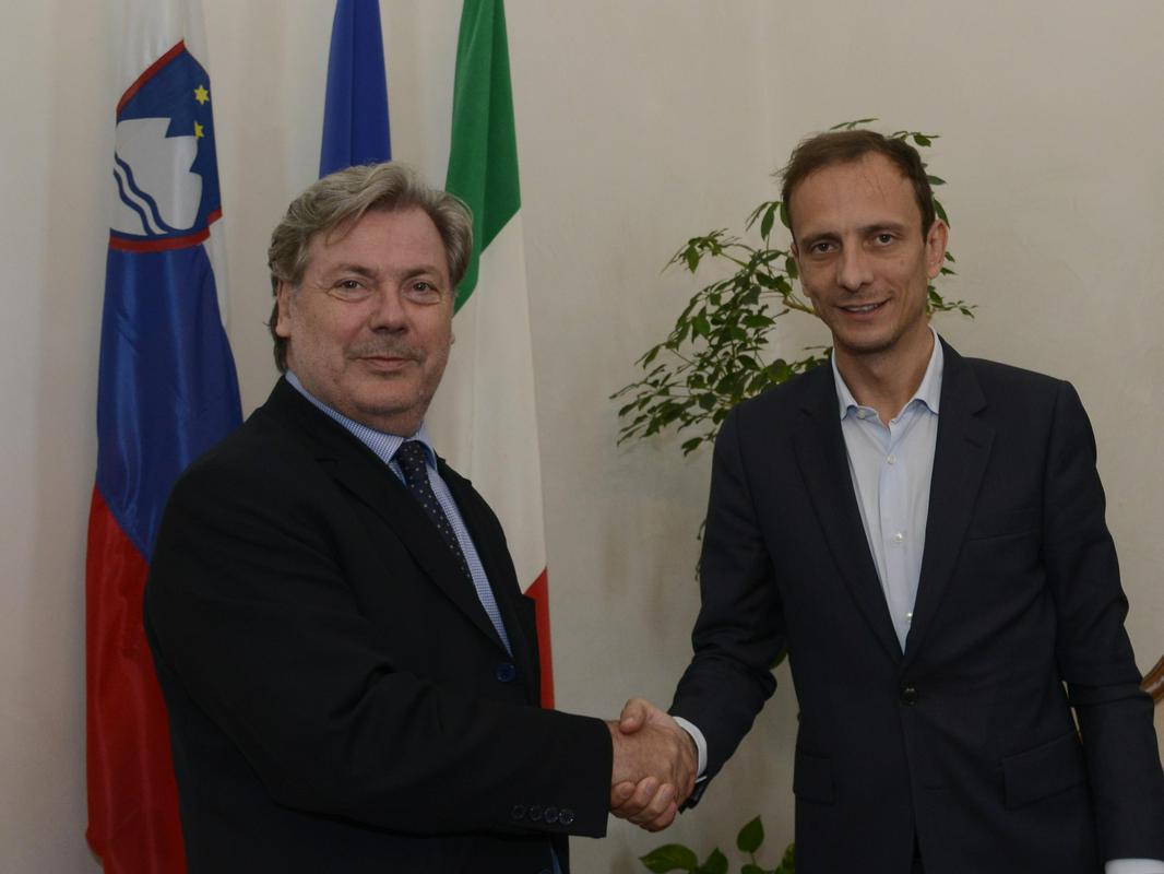 Vojko Volk in Massimiliano Fedriga