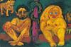 V letih 1913 in 1914 je Nolde potoval po Novi Gvineji, kjer je nanj naredila velik vtis t. i. primitivna umetnost. Slika Izgubljeni raj je nastala leta 1921. Foto: Nolde Stiftung Seebüll