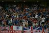 Na tribunah Ljudskega vrta je bilo v četrtek tudi okrog 650 navijačev Glasgow Rangersa. Med dvobojem Maribora in Rangersov ni bilo posebnih incidentov, so imeli pa policisti veliko dela pred tekmo in po njej. Foto: BoBo