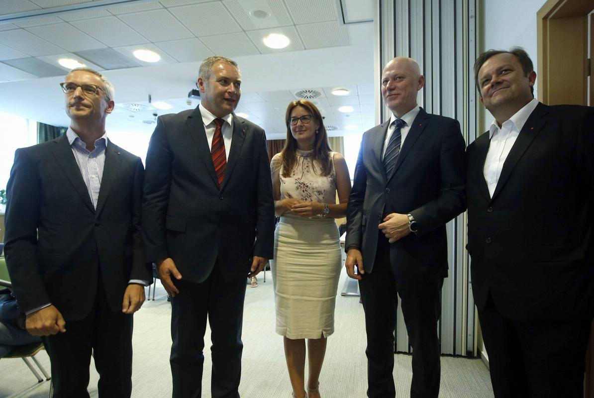 Jernej Pikalo, Dejan Židan, Andreja Katič, Milan Brglez, Dejan Prešiček