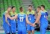 Slovenske odbojkarje čez osem dni čaka začetek svetovnega prvenstva v Italiji. Prvo tekmo bodo 12. septembra odigrali proti Dominikanski republiki. Foto: Aleš Oblak