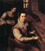 Lavinia Fontana, Avtoportret pri klavikordu s služabnico, okoli 1577.