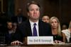 Kandidat za vrhovnega sodnika Brett Kavanaugh je v zagovoru med drugim dejal, da je žrtev orkestrirane politične gonje proti predsedniku ZDA Donaldu Trumpu. Foto: Reuters