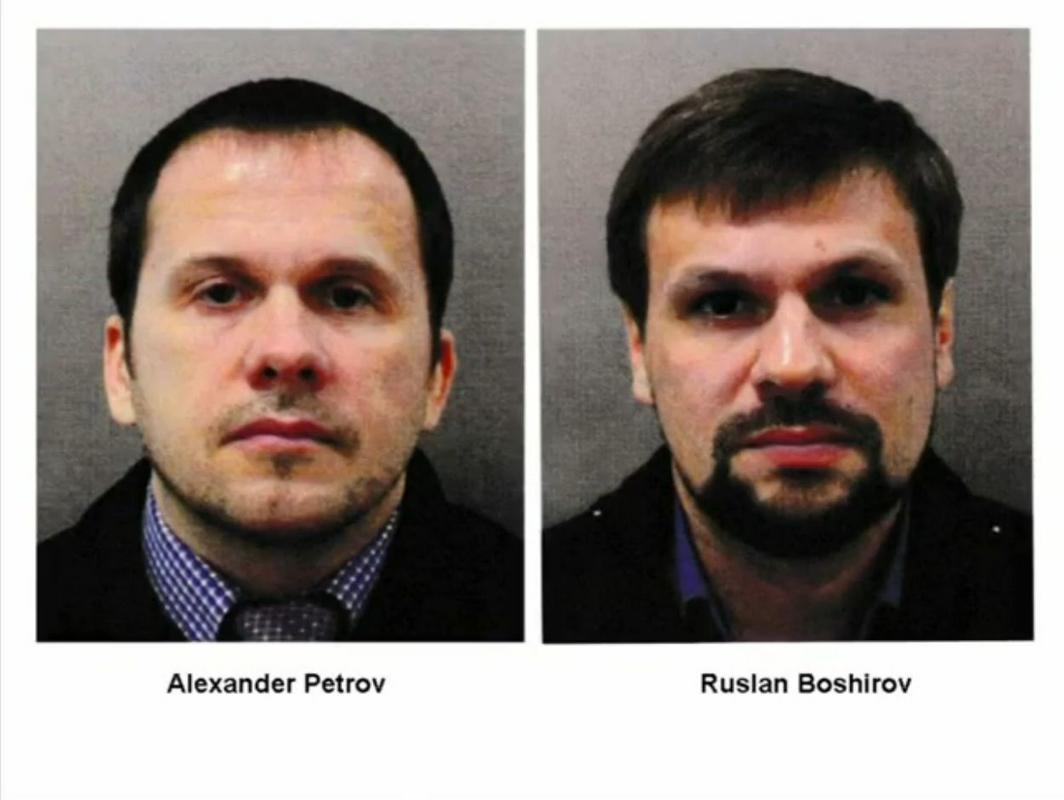 Osumljenca za napad: Aleksander Petrov naj bi bilo lažno ime Aleksandra Miškina, pod imenom Ruslan Boširov pa je deloval Anatolij Čepiga. Foto: Reuters Osumljenca za napad: Aleksander Petrov naj bi bilo lažno ime Aleksandra Miškina, pod imenom Ruslan Boširov pa je deloval Anatolij Čepiga. Foto: Reuters