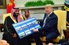 Donald Trump in Mohamed bin Salman