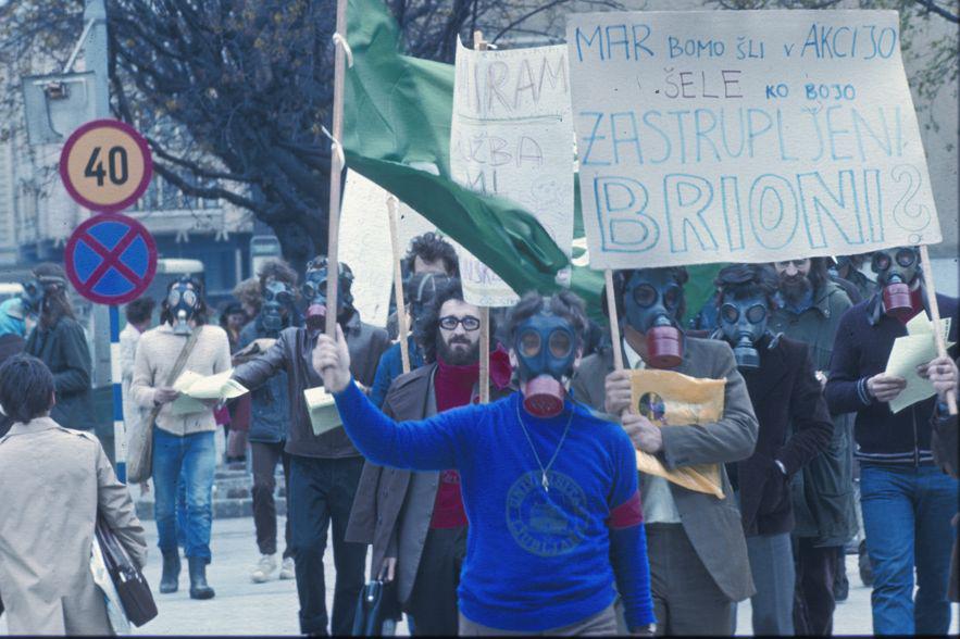 Prvi ekološki shod v Ljubljani, spomladi 1972