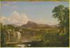 Osrednja figura šole reke Hudson je bil Frederic Edwin Church. Na sliki pogled v krajino Nove Anglije iz leta 1851. Foto: Wikipedia