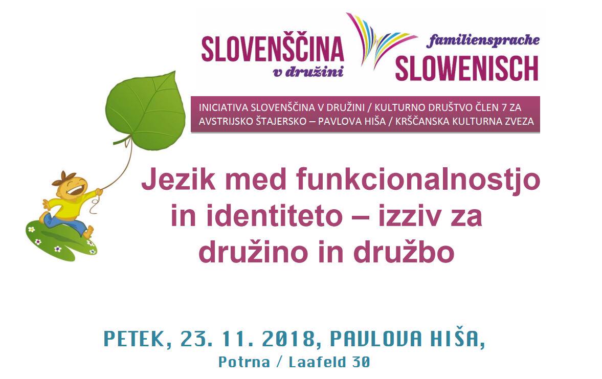 Jezik med funkcionalnostjo in identiteto – izziv za družino in družbo