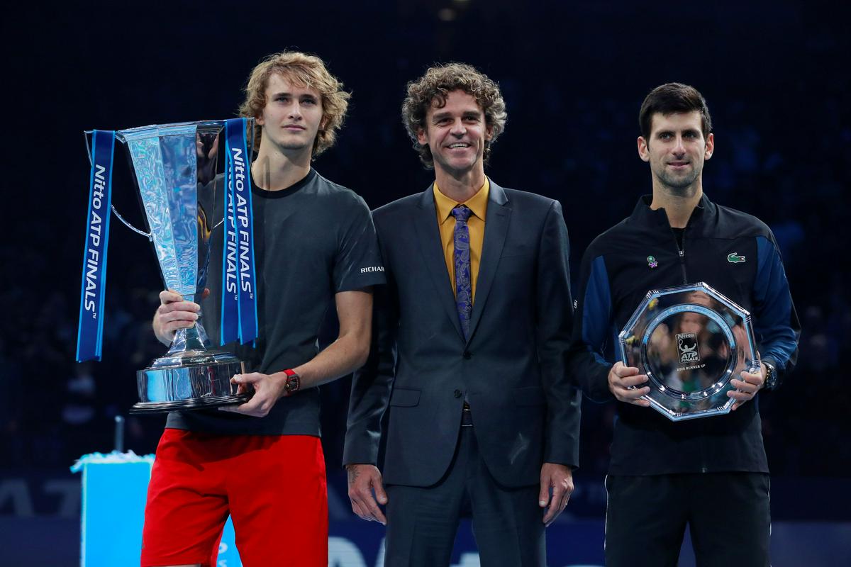 Novak Đoković je petkrat dobil finale sezone, lani je izgubil proti Alexandru Zverevu. Foto: Reuters Novak Đoković je petkrat dobil finale sezone, lani je izgubil proti Alexandru Zverevu. Foto: Reuters