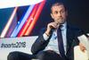 Aleksander Čeferin je v Porotorožu na konferenci Sporto pritegnil daleč največ pozornosti, saj bo ne nazadnje vsaj do leta 2023 na čelu evropskega nogometa. Foto: Twitter/@SportoConf
