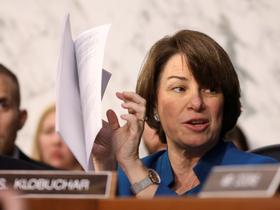 Cerar beim Gespräch mit Senatorin slowenischer Abstammung Klobuchar