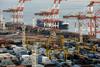 Prostotrgovinski sporazum bo še pospešil trgovino med Evropsko unijo in Japonsko. Na fotografiji pristaniški terminal v bližini Tokia. Foto: EPA