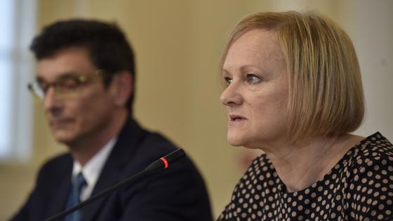 Peter Svetina predstavlja kandidaturo za varuha človekovih pravic v predsedniški palači 18. januarja 2019. Foto: BoBo/Žiga Živulović ml.