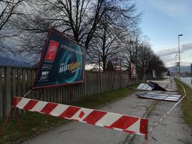 Močan veter povzročil kar nekaj škode