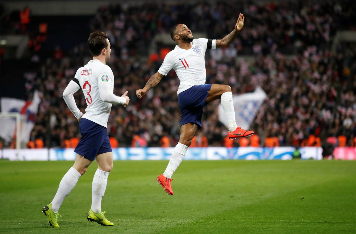 Raheem Sterling je proti Čehom dosegel hat-trick. Foto: Reuters Raheem Sterling je proti Čehom dosegel hat-trick. Foto: Reuters