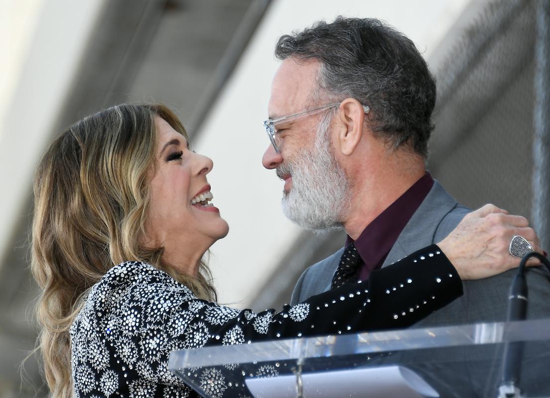 Rita Wilson in Tom Hanks. Foto: Reuters Rita Wilson in Tom Hanks. Foto: Reuters