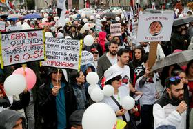 Ulice Madrida preplavili protestniki, ki opozarjajo na praznjenje podeželja