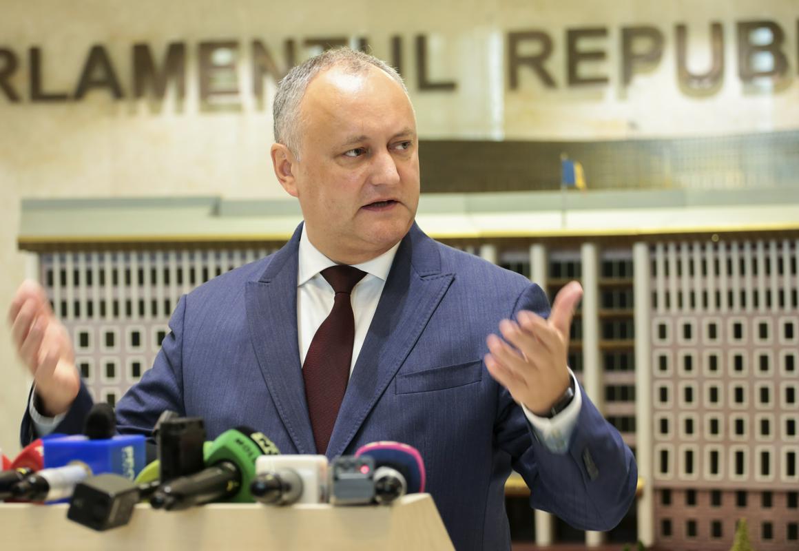 Razrešeni predsednik Igor Dodon. Foto: EPA Razrešeni predsednik Igor Dodon. Foto: EPA