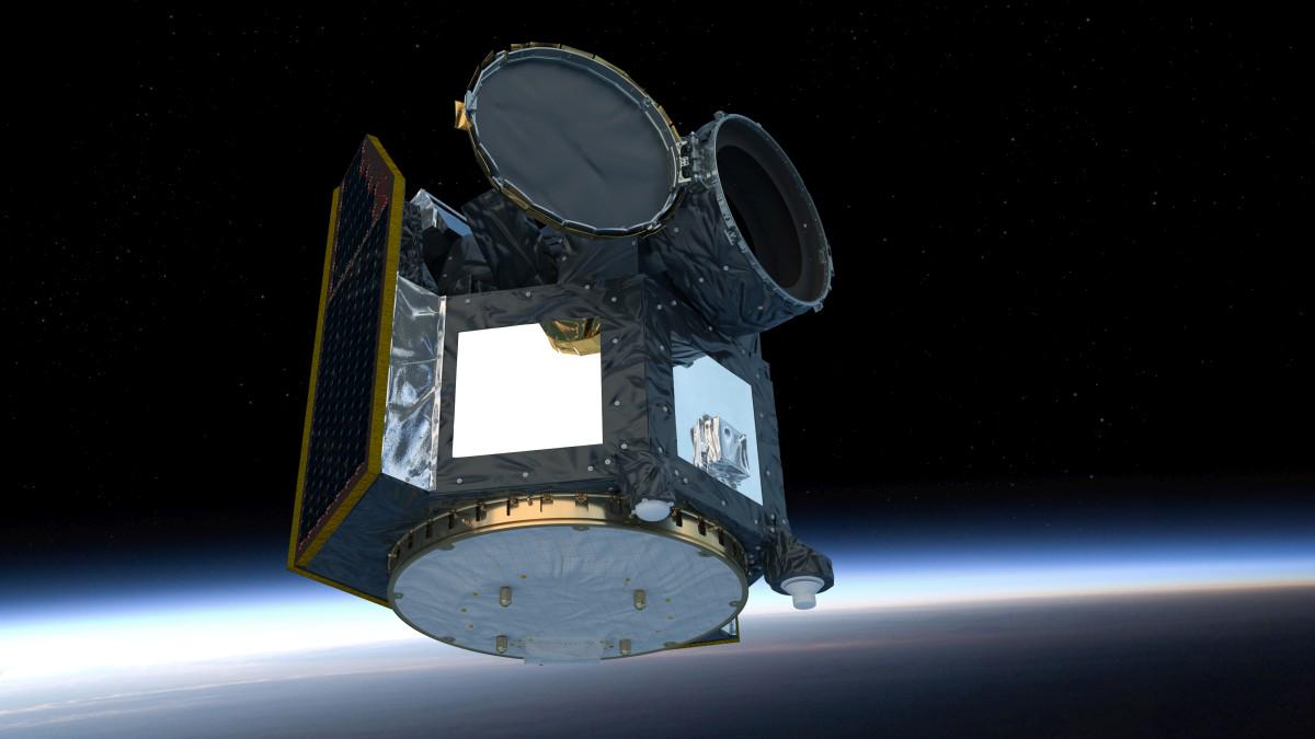 CHEOPS v orbiti. Podoba je računalniško ustvarjena. Foto: NASA’s Goddard Space Flight Center/Scott Wiessinger CHEOPS v orbiti. Podoba je računalniško ustvarjena. Foto: NASA’s Goddard Space Flight Center/Scott Wiessinger