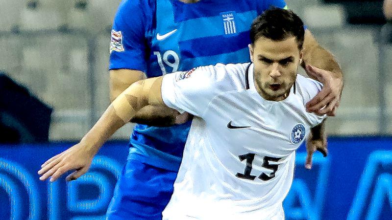 Rauno Sappinen je za estonsko reprezentanco zbral 21 nastopov, dosegel je dva zadetka. Foto: EPA Rauno Sappinen je za estonsko reprezentanco zbral 21 nastopov, dosegel je dva zadetka. Foto: EPA