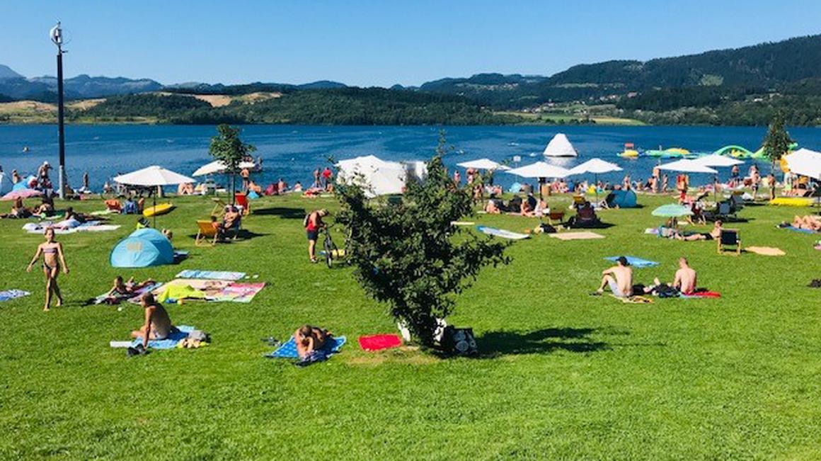 Tako je bilo na Velenjski plaži minuli vikend. Foto: Radio Maribor/Nataša Rižnar
