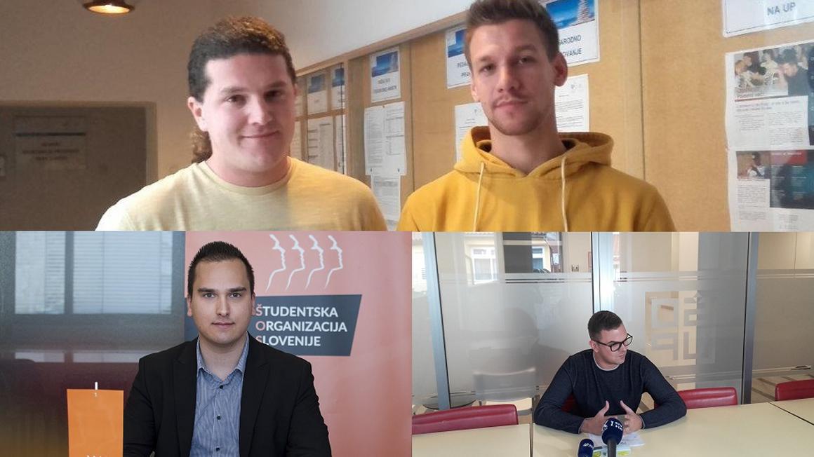 Na površje prihajajo vedno večje zamere med različnimi interesnimi strujami v ŠOUP-u. Na sliki Matija Jenko in Jurij Kočevar (zgoraj), Aleksandar Spremo (levo) in Jure Ciglar (desno). Foto: Radio Koper