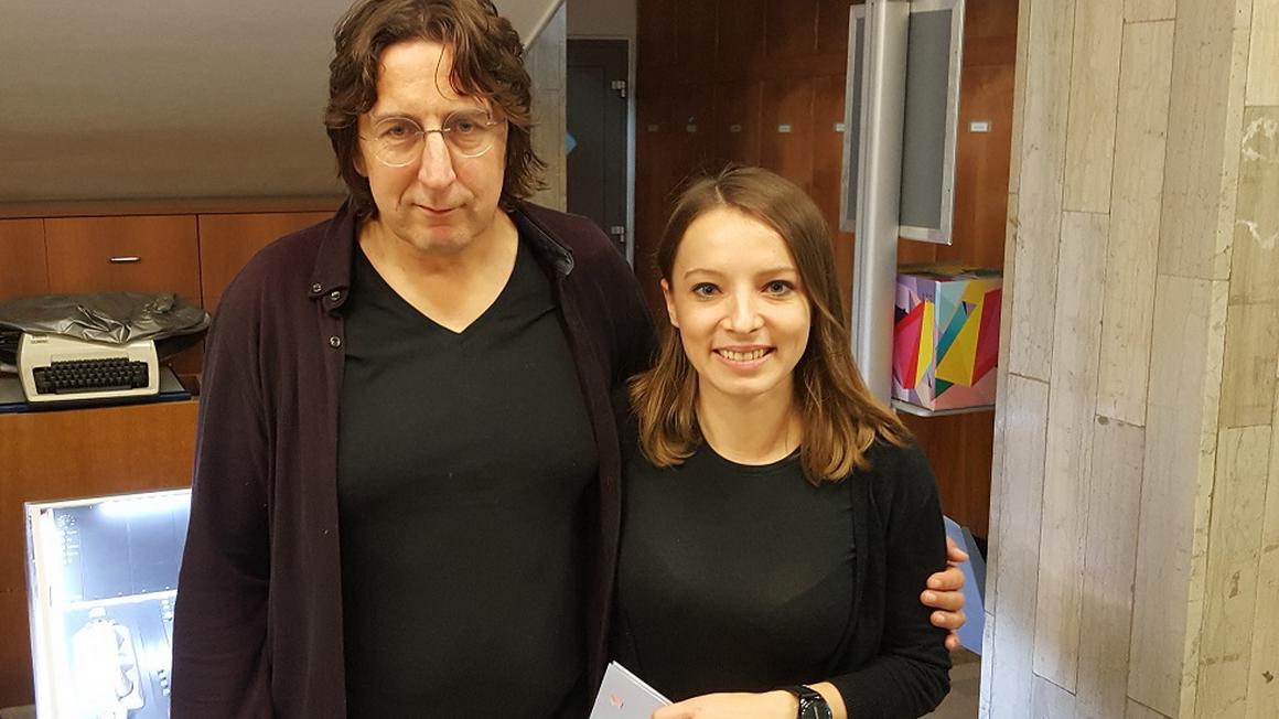 Manca Udovič je bila gostja Dopoldneva in pol. Foto: Radio Koper/Anita Urbančič