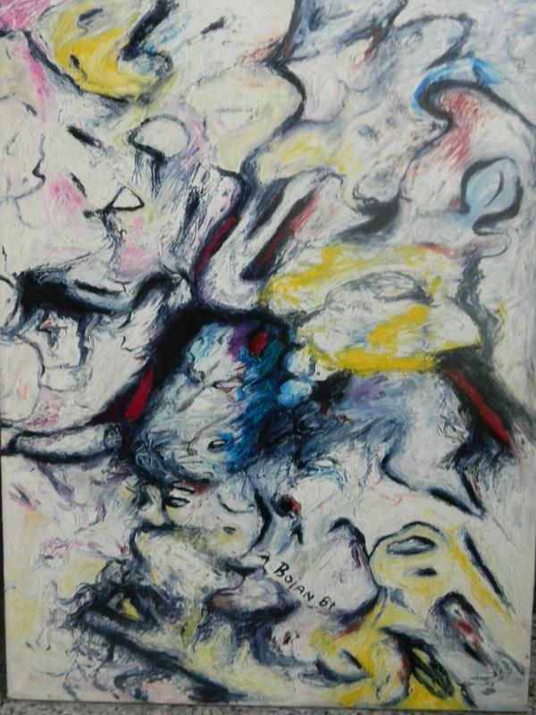Bojan Kovačič, Iluzije, 1987, olje na platno 60 x 45 cm. Foto: Osebni arhiv Iztoka Premrova Bojan Kovačič, Iluzije, 1987, olje na platno 60 x 45 cm. Foto: Osebni arhiv Iztoka Premrova