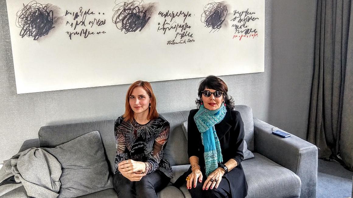 Elisabetta Sgarbi (desno) in novinarka Ivana Zajc. Foto: Radio Koper