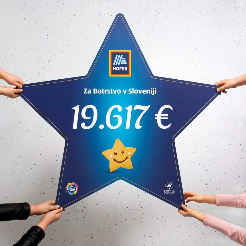 Letošnja donacija Botrstvu znaša 19.617 evrov, kar je največ od pričetka projekta. Letošnja donacija Botrstvu znaša 19.617 evrov, kar je največ od pričetka projekta.