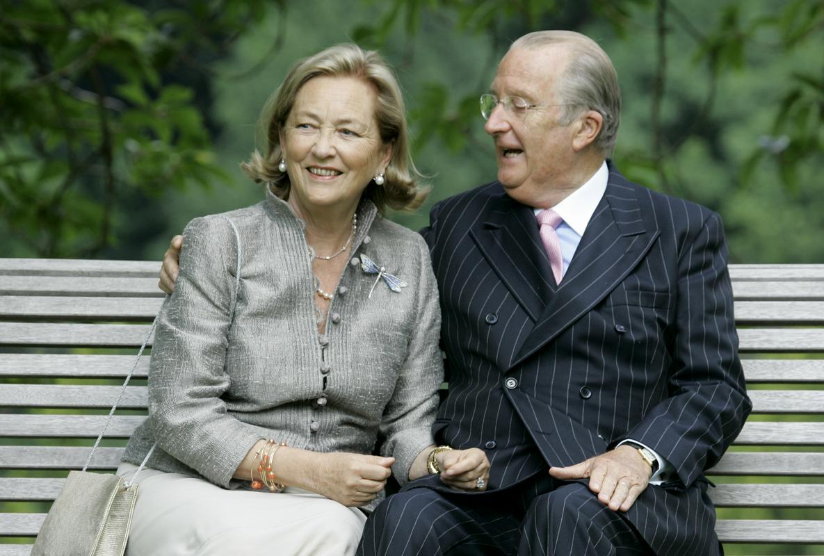 Nekdanji kraljevi par - Paola in Albert, Delphinin oče.  Foto: AP