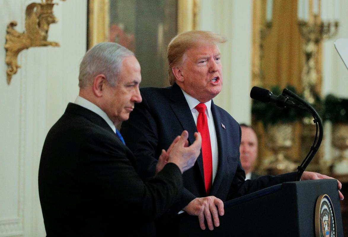 Donald Trump je načrt opredelil kot zgodovinsko priložnost. Foto: Reuters Donald Trump je načrt opredelil kot zgodovinsko priložnost. Foto: Reuters