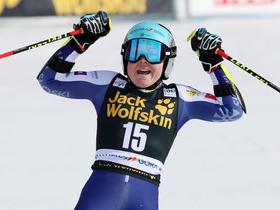 Meta Hrovat third in today's giant slalom race