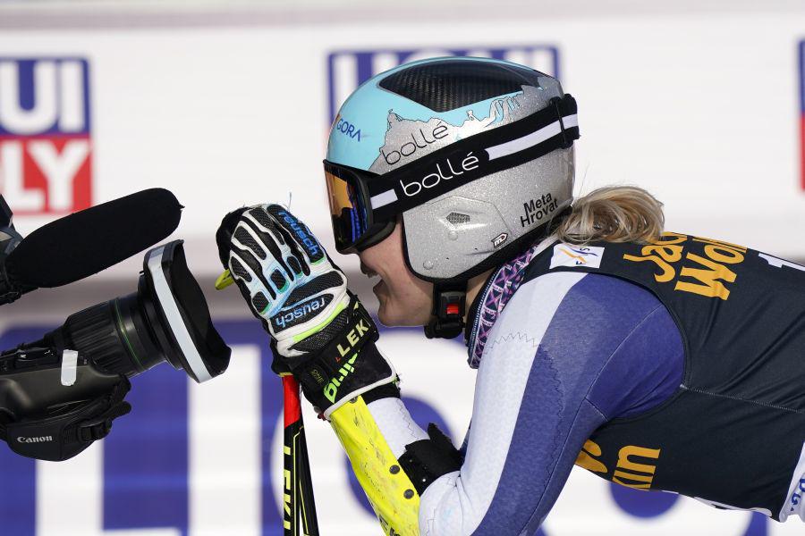 Meta Hrovat je 56. Zlato lisico končala na odličnem petem mestu. Foto: AP Meta Hrovat je 56. Zlato lisico končala na odličnem petem mestu. Foto: AP