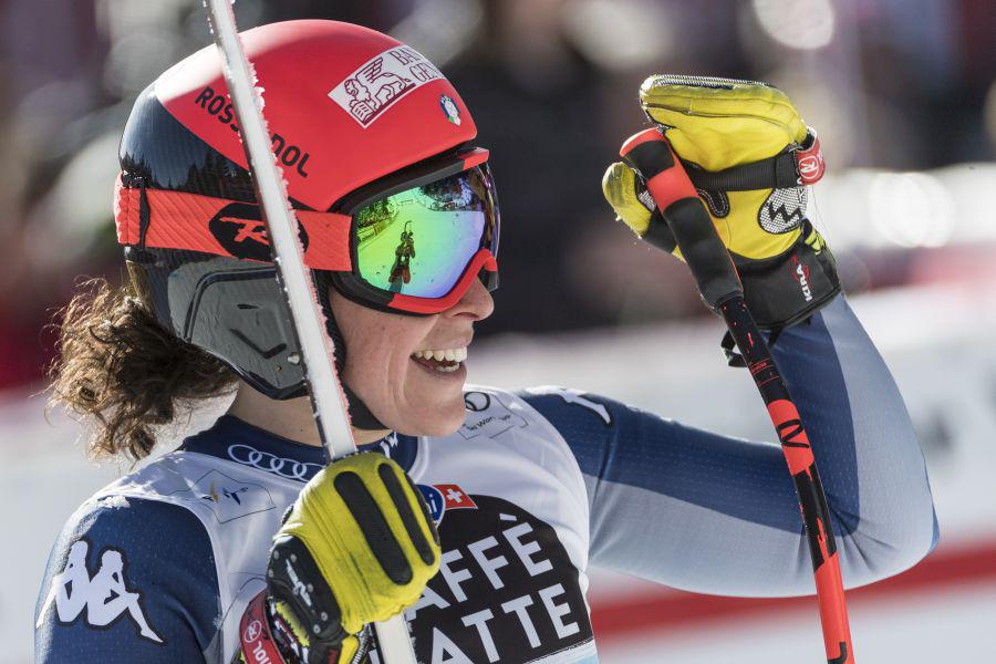 Federica Brignone je četrtič zapored dobila tekmo alpske kombinacije. Foto: EPA Federica Brignone je četrtič zapored dobila tekmo alpske kombinacije. Foto: EPA