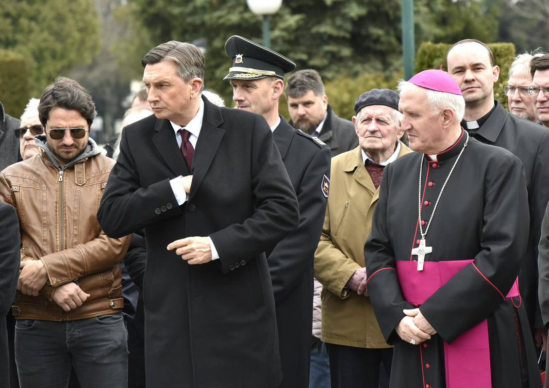 Pahor je na slovesnosti dejal, da je himna duša vsake države ter zven narodove in državne identitete. Foto: BoBo/Žiga Živulović jr.