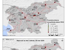 Harmful Levels of PM10 Particles Across Slovenia
