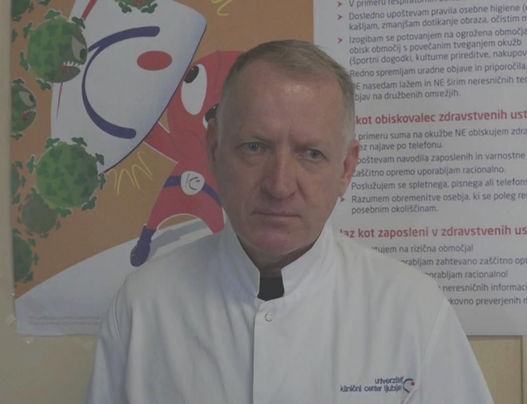 Prof. dr. Matjaž Jereb je vodja Oddelka intenzivne terapije na kliniki za infekcijske bolezni in vročinska stanja v UKC Ljubljana. Foto: UKC Ljubljana